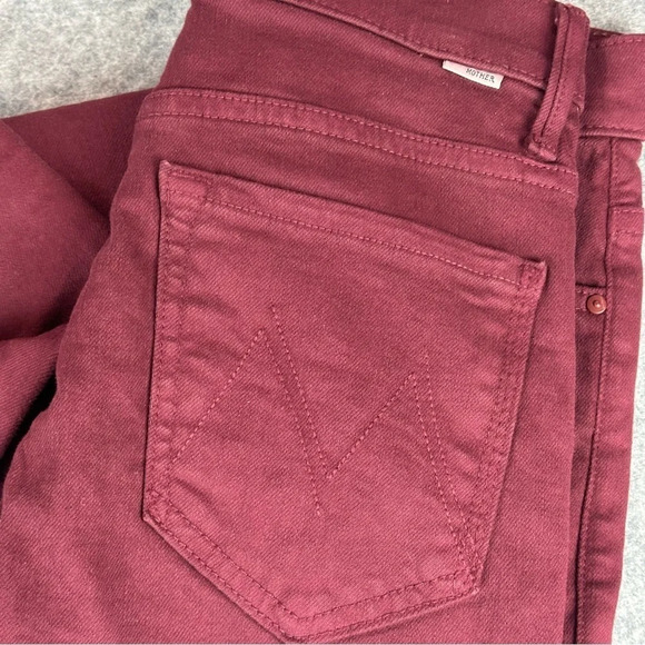 NWOT Mother The Rascal Sliced Up Heel Jeans in Play Date. Sz: 26 - Picture 6 of 14